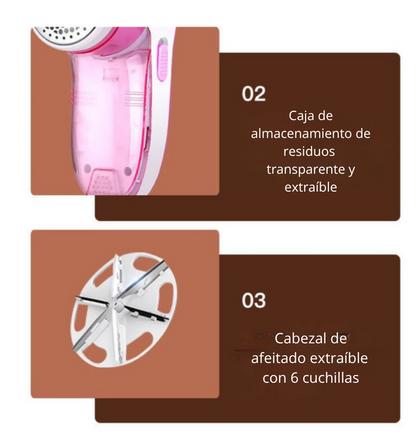 Removedor de Pelusas Recargable – ¡Tu ropa como nueva en segundos!